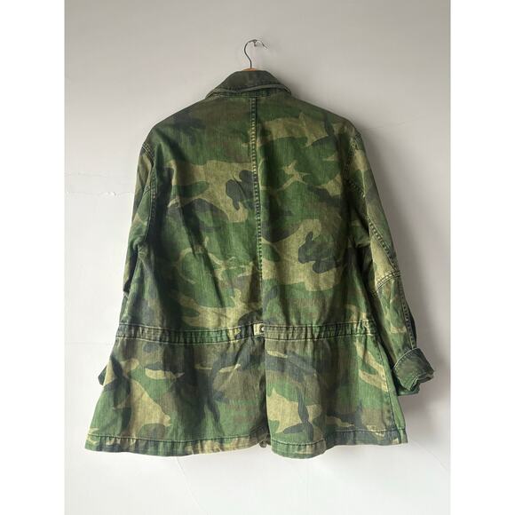 NEW FREE PEOPLE Seize The Day Green Camo Print Utility Jacket Size XS - Picture 7 of 8